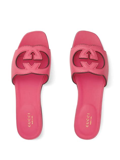 gucci interlocking g slides|gucci interlocking g sandals.